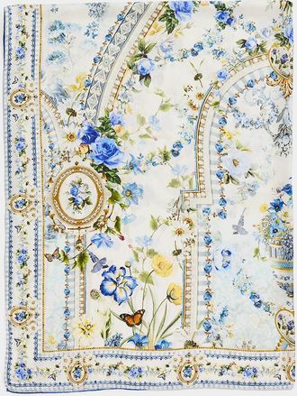 Camilla Large Crystalled Silk Square Scarf