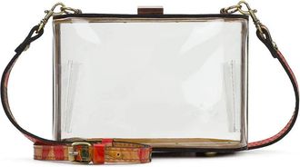 Patricia Nash Womens Patricia Nash Anselma Bag Clear Leather Strap Crossbody Strap RED1134