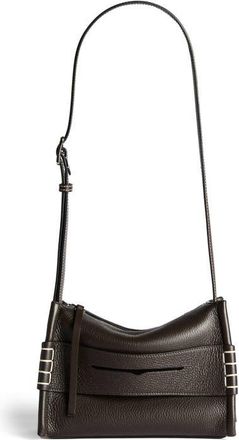 J.W.Anderson Small Loafer Leather Messenger Bag in Chocolate Brown at Nordstrom