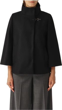 Fay Jassen, Dames, Zwart, XS, Wol, Cappa Coat