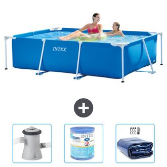 Intex Piscina Con Estructura Rectangular - 220x150x60 Cm - 6-piezas S21246