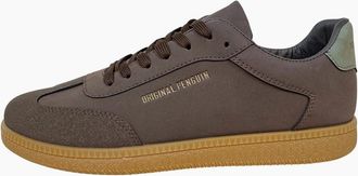 Original Penguin Mens Salsa Round Toe Court Shoes - Brown/Grey - Size: 10 45