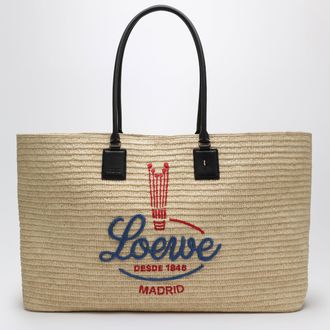 Loewe Verano XL tote bag in raffia