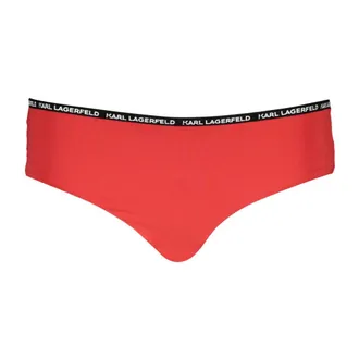 Karl Lagerfeld Bottoms, female, Red, Size: XS Logo Swim Briefs