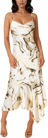 Bebe Satin Midi Dress