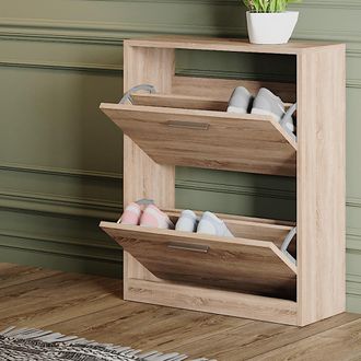 Vicco Zapatera Gizmo, Sonoma, 59 X 72.5 Cm 2 Compartimentos