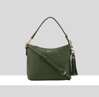 Paul Costelloe Womens Mestolo Leather Multi Way Bag - Green - One Size