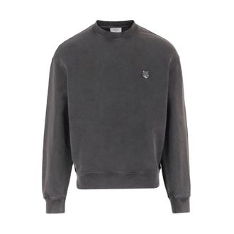 Maison Kitsun&eacute; Heren, Sweatshirts & Hoodies, Grijs, Maat: XL