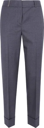 PESERICO Pants Regular Waist A04753z.03472 972 Eclipse Gray