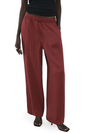 Mango High Waist Palazzo Pants in Red at Nordstrom, Size Xx-Small