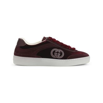 Gucci Maroon Logo Sneakers