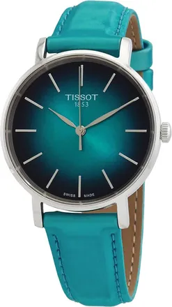 Tissot Everytime Lady Quartz Turquoise Dial Watch T1432101709100
