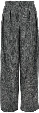 Emporio Armani Wool-blend flannel pants Woman 40
