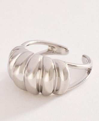 Anthropologie Adjustable Ribbed Ring
