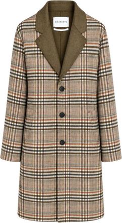 Amaranto Single-Breasted Coat - Heren - Mantel - Beige - M - Jassen