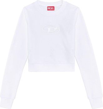 Diesel F-Slimmy-Od cropped sweatshirt - women - Cotton/Polyester - L - White