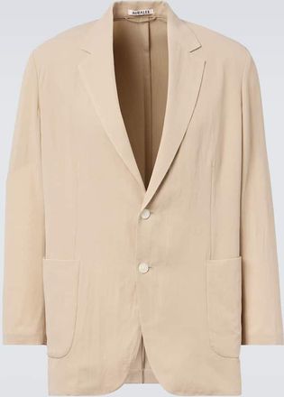 Auralee Blazer in gabardine di cotone e lana