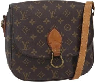 Louis Vuitton Pre-owned Saint Cloud Schoudertas - Dames - Vintage Schoudertas - Bruin - ONE Size - Leer - Vintage