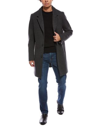 Cole Haan Wool-Blend Top Coat