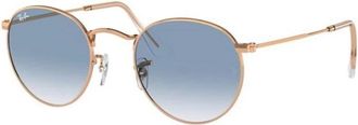 Ray-Ban Klassieke ronde metalen zonnebril - Heren - Zonnebrillen - Geel - 53 MM - Accessoires