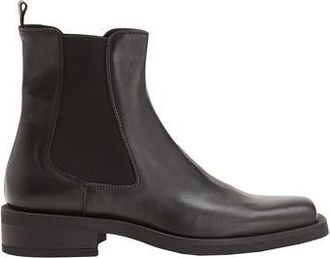 8 by YOOX LEATHER SQUARE TOE ANKLE BOOTS