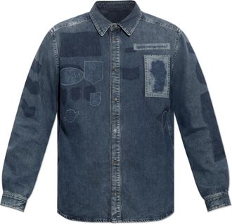 Diesel D-Simply-S14 Denim Shirt - Heren - Spijkeroverhemden - Blauw - S - Denim - Overhemden
