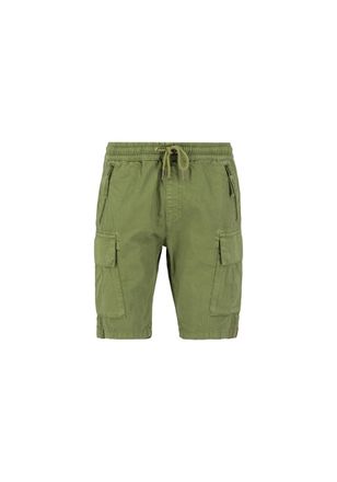 Alpha Industries Sweatshorts ALPHA INDUSTRIES Ripstop Jogger Short, Herren, Gr. S, Normalgr&ouml;ssen, gr&uuml;n (moss gr&uuml;n), Obermaterial: 100% Baumwolle, Hosen Sweatshorts