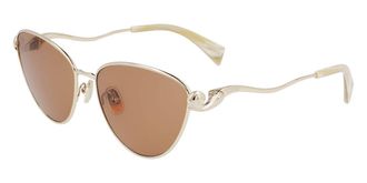 Lanvin LNV112S 709 Womens Sunglasses Gold Size 59
