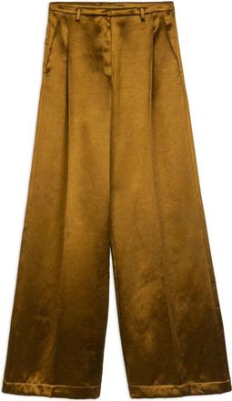 Alysi Wijde broek - Dames - Wijde Broeken - Groen - M - Broeken