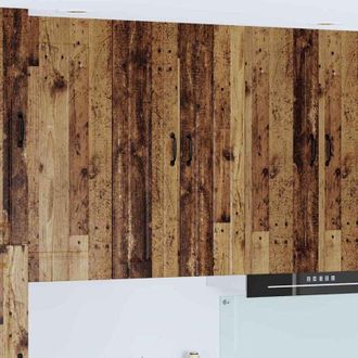 vidaXL vidaXL Mobile da cucina con lo scaffale Legno vecchio 60 x 31 x 100 cm