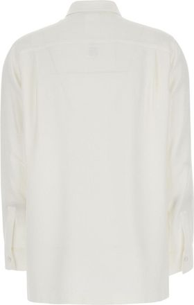 Max Mara Womens Shirt Geranio Silk - White Blouses