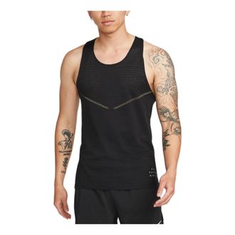 Nike Run Division Pinnacle Casual Breathable Quick Dry Solid Color Running Vest Black DM4776-010
