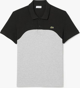 Lacoste Mens Fit L.12.12 Colour Block Polo Shirt - Grey - Size: 36