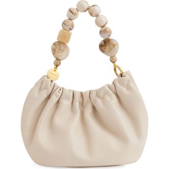Reiss Erin Leather Top Handle Bag in Off White at Nordstrom