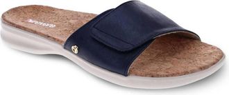 Revere Comfort Shoes Womens Macau Slide Sandal In Sapphire