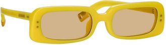 Jacquemus Authentieke Azzuro Bril Premium Kwaliteit - unisex - Zonnebrillen - Geel - 53 MM - Accessoires