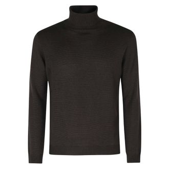 Roberto Collina Uomo, Maglie, Marrone, M, new