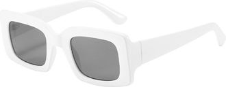 Generic Mens And Womens Vacation Sunglasses Commuter Decorative Outdoor Sun Glasses(White)