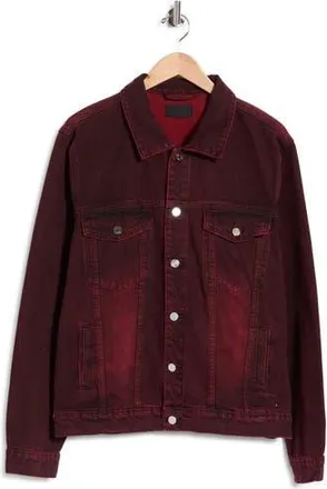 Rta Elmer Denim Trucker Jacket in Red Grain at Nordstrom Rack, Size X-Small