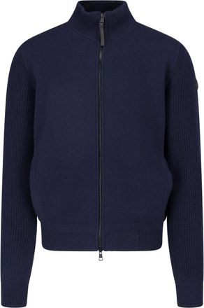 Moncler Cardigan In Lana Vergine E Cashmere
