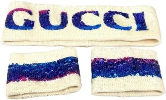 Gucci Pre-owned Haarband - unisex - Vintage Accessoires - Veelkleurig - ONE Size - Katoen - Vintage