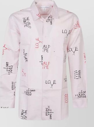 Comme Des Gar&ccedil;ons shirt graphic print long sleeves button collar