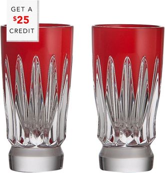 Waterford Set Of 2 New Year Shot Glasses: Firework With $25 Credit
