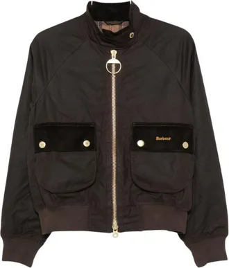 Barbour Dames, Jassen, Bruin, Maat: XS Zijde