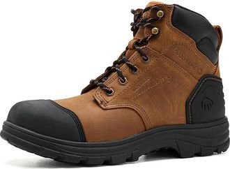 Wolverine Carlsbad Cap-Toe 6 Mens Work Boots Tan : 11.5 3E - Extra Wide, Leather/Rubber