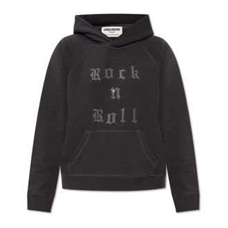Zadig&Voltaire Sweatshirt Georgy - Dames - Hoodies - Grijs - L - Katoen - Hoodies & sweatvesten