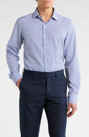 Nautica Trim Fit Dress Shirt in Navy Blue at Nordstrom Rack, Size 16.5 - 34/35