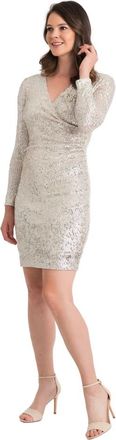 Joseph Ribkoff Day Dress - Dames - Casual kleedjes - Beige - XL - Polyester - Kleedjes