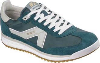 Skechers SKX 92 Spective Leather Mens Green/White Trainers - Size UK 11