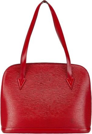 Louis Vuitton Castilian Red Epi Leather Shoulder Bag Tote Bag (Pre-Owned)